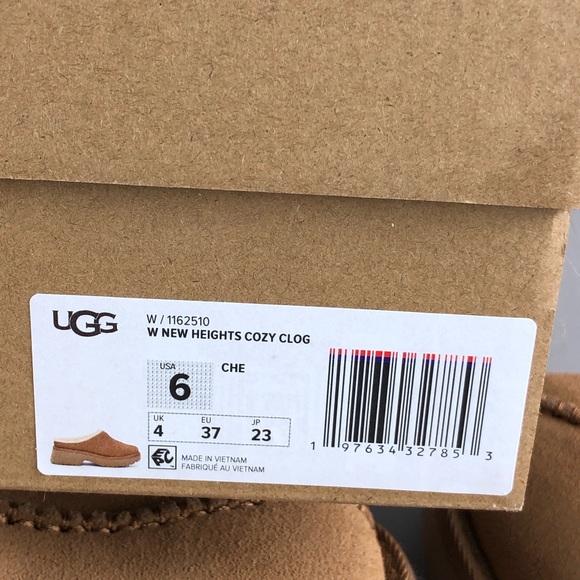 UGG Brown Women’s New Heights Cozy Clogs Size 6 - Picture 6 of 7